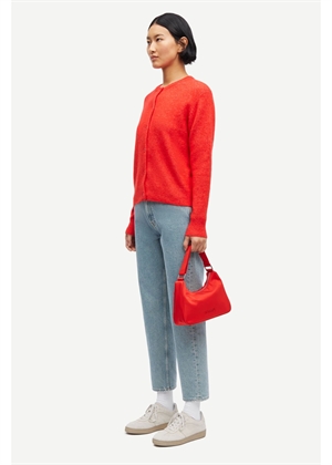Nor short cardigan 7355 Flame Scarlet Samsøe 
